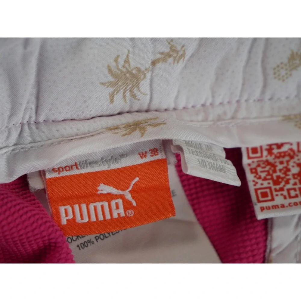 Puma Golf Shorts Mens 38 Pink SportLifestyle Cell Dry Performance Flat Front‎